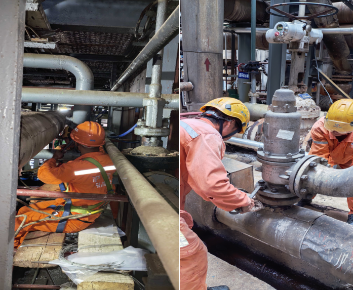 爭(zhēng)分奪秒搶進(jìn)度  顧全大局做先鋒——記設(shè)備制造安裝工程處安全閥作業(yè)組(圖1)